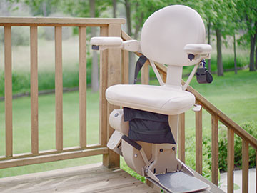 Bruno Exterior Stairlift with integrated Cover